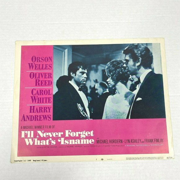 I'll Never Forget Whats Isname 1968 Movie Lobby Cards Posters Orson Welles VTG - Picture 1 of 6